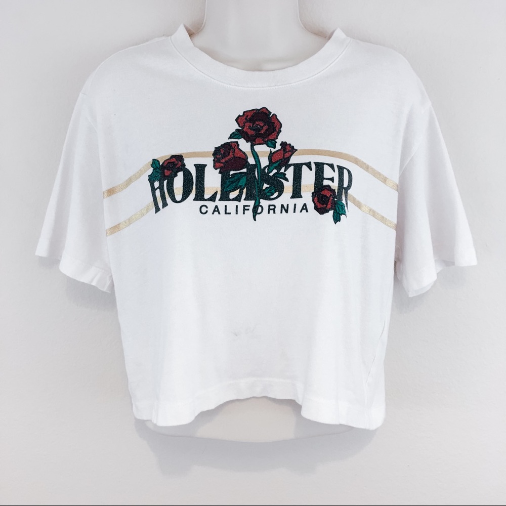 🪴3x$20 SALE White Hollister California Rose Shirt
